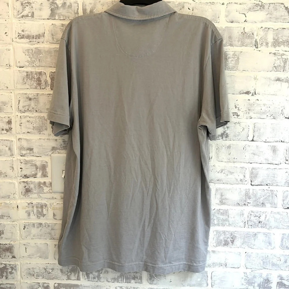 Brooks Brothers Light Gray Slim Fit Short Sleeved Lightweight Polo Mens XL - Picture 2 of 4